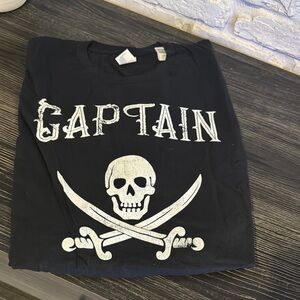 Black Captain Skull T-Shirt men’s